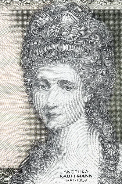 Angelica Kauffman Portrét Starých Rakouských Peněz — Stock fotografie