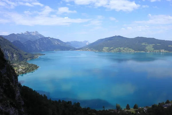 Belo Lago Azul Áustria Europa — Fotografia de Stock