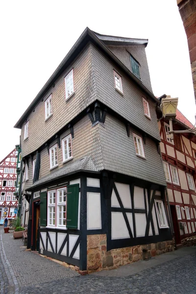 Timber Truss Houses Fritzlar — Stock Photo, Image