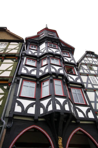 Casas Madeira Treliça Fritzlar — Fotografia de Stock