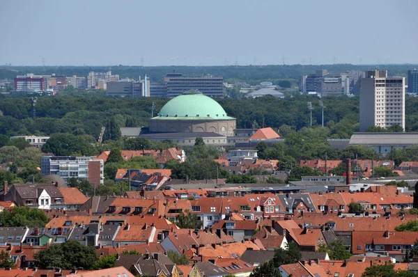 Hannover Kilátás Stadthalle Lal — Stock Fotó