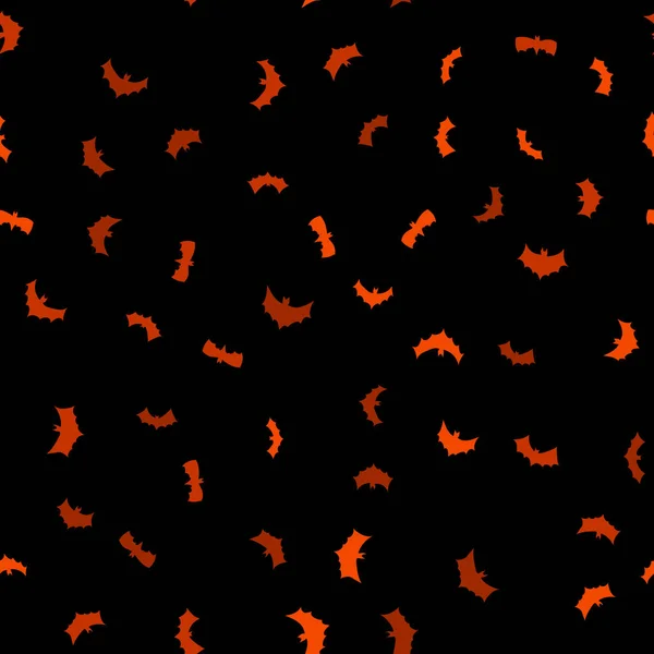 Vector Zwart Vliegende Vleermuizen Silhouetten Naadloos Patroon — Stockfoto