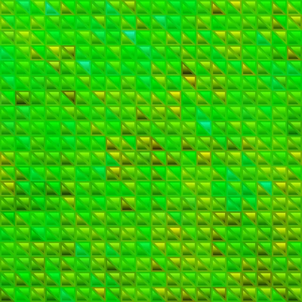 Abstraktní Vektor Barevné Sklo Trojúhelník Mozaika Pozadí Zelená — Stock fotografie