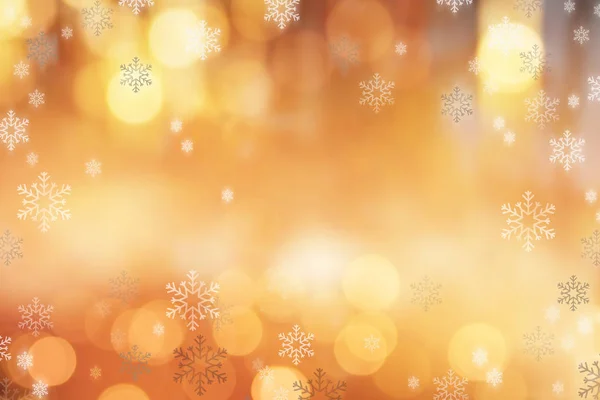 Abstrato Fundo Dourado Bokeh Com Estrelas Natal — Fotografia de Stock