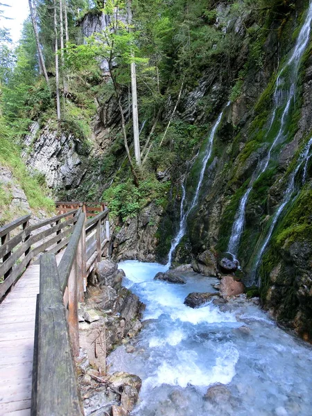 Wimbach Ravine Com Calçadão — Fotografia de Stock