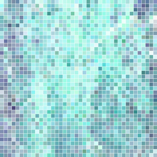 Astratto Vettore Quadrato Pixel Mosaico Sfondo Blu — Foto Stock