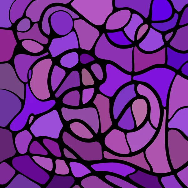 Vetor Abstrato Fundo Mosaico Vidro Manchado Roxo Violeta — Fotografia de Stock