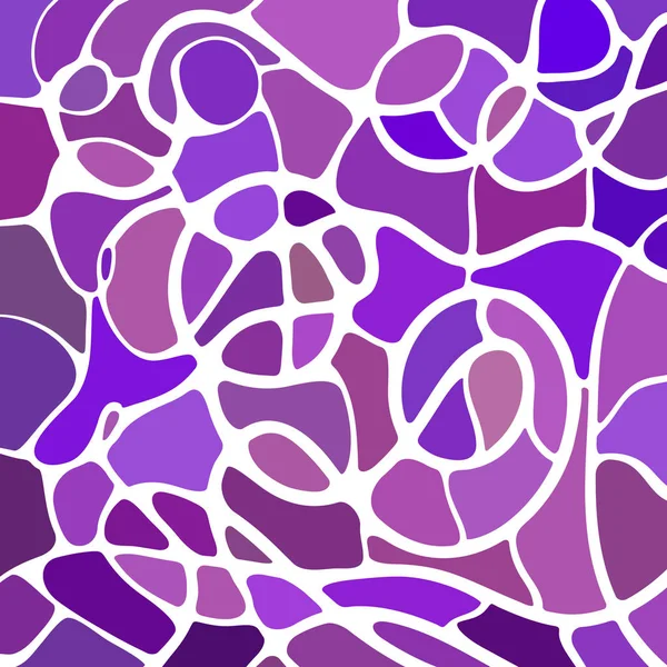 Abstracte Vector Glas Lood Mozaïek Achtergrond Paars Violet — Stockfoto