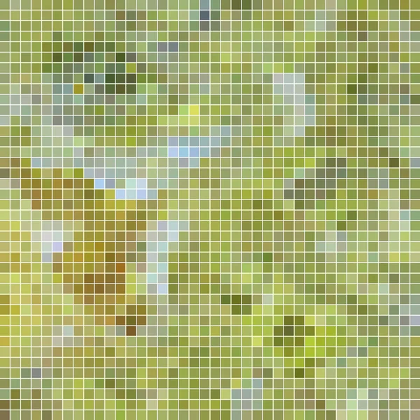 Vector Abstracto Cuadrado Pixel Fondo Del Mosaico Verde —  Fotos de Stock