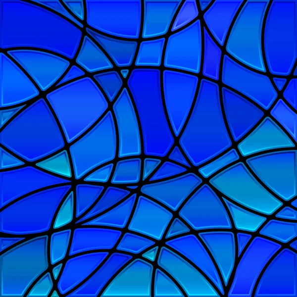Vector Abstracto Vidrieras Fondo Mosaico Círculos Azules — Foto de Stock