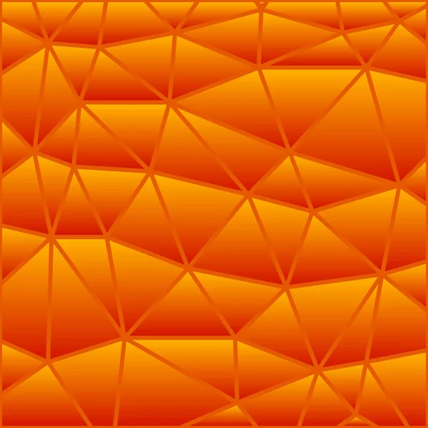 Абстрактный Вектор Витражи Треугольный Мозаичный Фон Оранжевый — стоковое фото