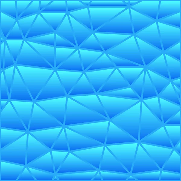 Abstrato Vetor Manchado Vidro Triângulo Mosaico Fundo Azul — Fotografia de Stock