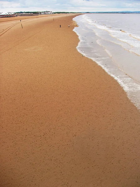 Пляж Вестон Супер Маре Велика Британія — стокове фото