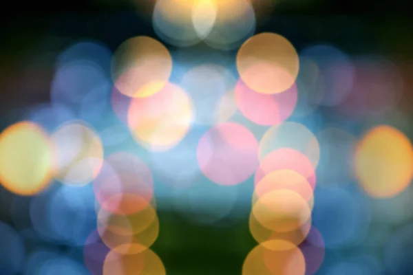 Blurry Background Image Defocused Colorful Abstract City Street Lights Night — Stock Photo, Image