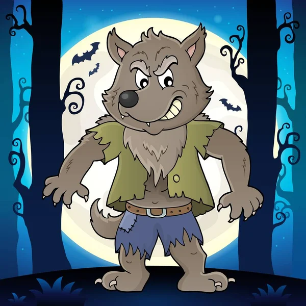 Werwolf Thema Bild Bild Illustration — Stockfoto