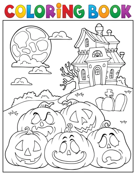 Libro Colores Halloween Pumpkins Pila Ilustración Imágenes — Foto de Stock
