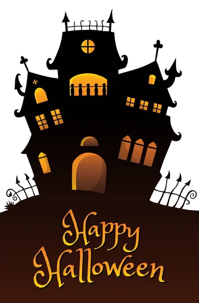 Happy Halloween Composition Image Picture Иллюстрации — стоковое фото