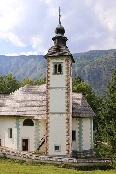 Church Holy Spirit Lake Bohinjsko Jezero Slovenia — 스톡 사진