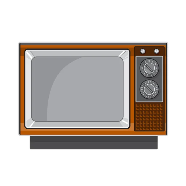Retro Styl Obrázku Vintage Černobílých Televizorů 1970 Vyrobené Dřeva Vytočí — Stock fotografie