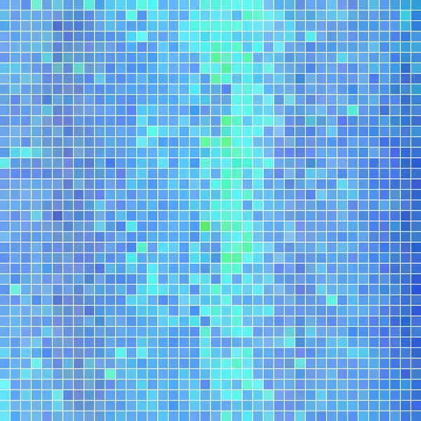 Abstrato Vetor Quadrado Pixel Mosaico Fundo Azul — Fotografia de Stock