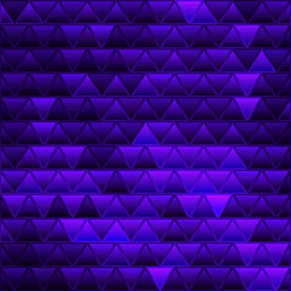 Abstract Vector Stained Glass Triangle Mosaic Background Dark Blue Violet — Stock Photo, Image