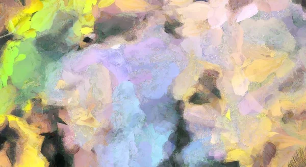 Pintura Abstracta Colorida Pastel Lienzo — Foto de Stock