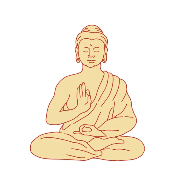 Drawing Sketch Style Illustration Gautama Buddha Siddhartha Gautama Shakyamuni Buddha — Stock Photo, Image