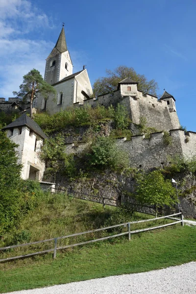 Kościół Zamek Hochosterwitz Austrii — Zdjęcie stockowe