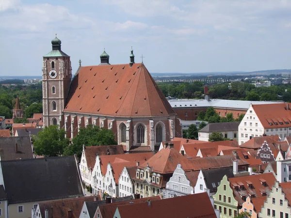 Gotico Mattone Edificio Ingolstadt — Foto Stock