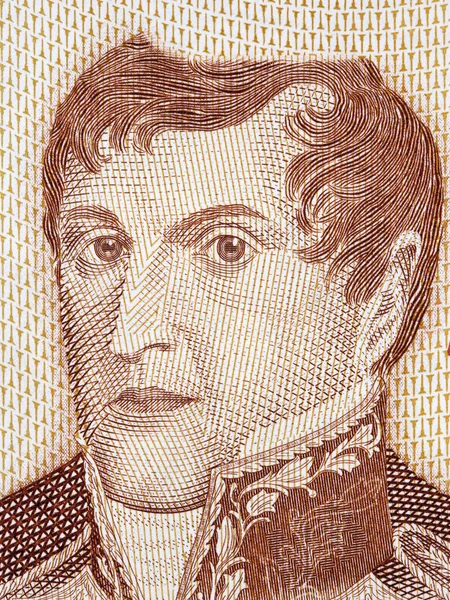 Manuel Belgrano Retrato Dinheiro Argentino — Fotografia de Stock