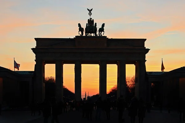 Braniborská Brána Brandenburger Tor Berlín — Stock fotografie