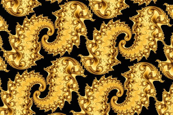 Paisley Ornamento Com Fundo Preto — Fotografia de Stock