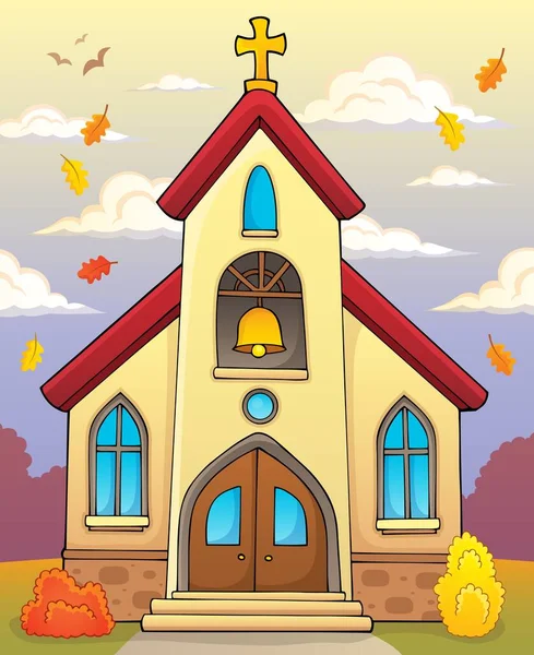 Church Building Theme Image Picture Illustration — Stock Photo, Image