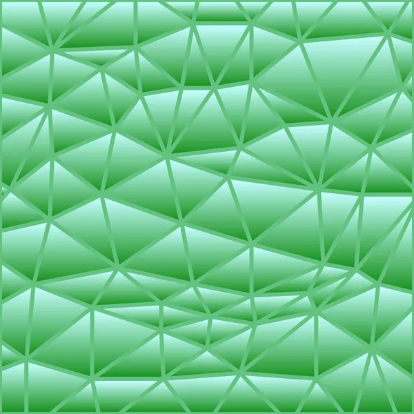 抽象矢量彩色玻璃三角形马赛克背景 浅绿色 — 图库照片