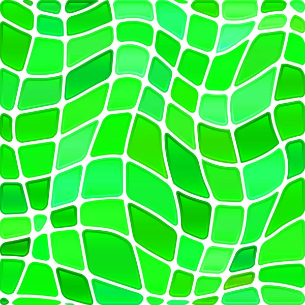 Elvont Vektor Festett Üveg Mozaik Háttér Élénk Zöld — Stock Fotó