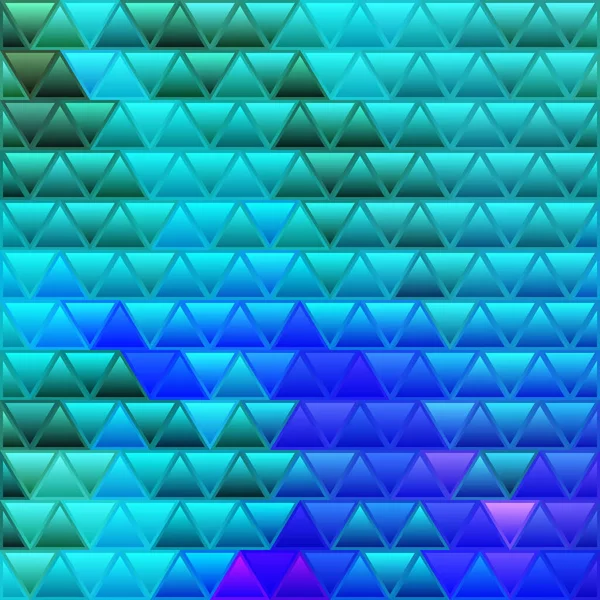 抽象矢量彩色玻璃三角形马赛克背景 绿色和蓝色 — 图库照片