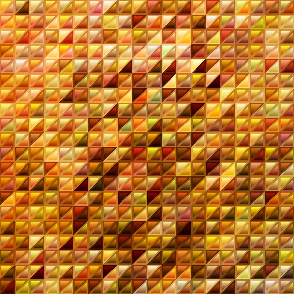 Abstrakt Vektor Färgat Glas Triangel Mosaik Bakgrund Orange Och Gul — Stockfoto