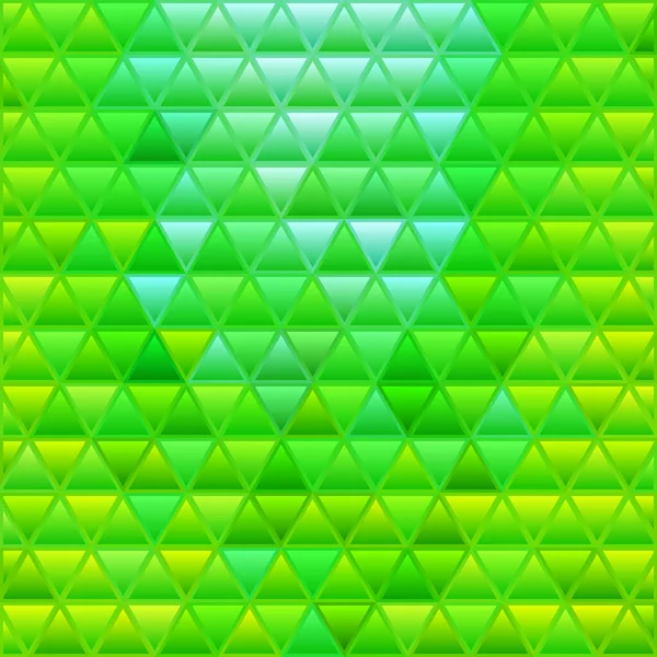 Astratto Vettore Vetrate Triangolo Mosaico Sfondo Verde Brillante — Foto Stock