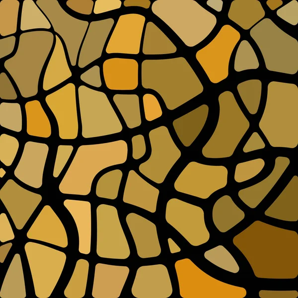 Vetor Abstrato Fundo Mosaico Vidro Manchado Laranja Marrom — Fotografia de Stock