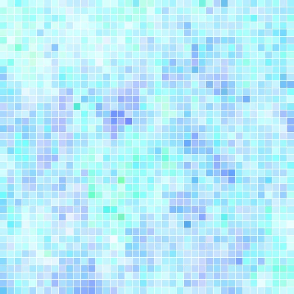 Abstrato Vetor Quadrado Pixel Mosaico Fundo Luz Azul — Fotografia de Stock