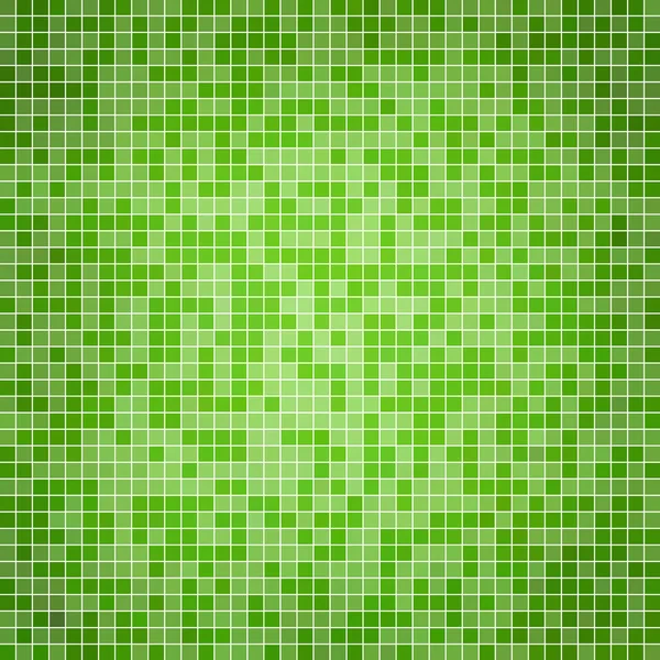 Vector Abstracto Cuadrado Pixel Fondo Del Mosaico Verde —  Fotos de Stock