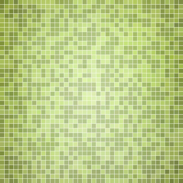 Vector Abstracto Pixel Cuadrado Fondo Mosaico Verde Marrón —  Fotos de Stock