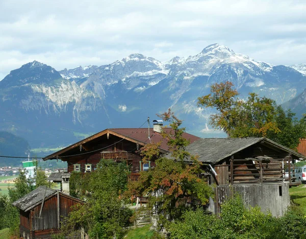 Paesaggio Montano Con Neve Montagne — Foto Stock