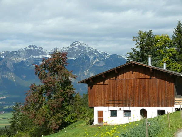 Vista Panorámica Del Majestuoso Paisaje Los Alpes —  Fotos de Stock