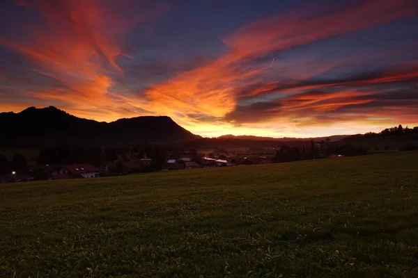 Красивий Вид Небо Заходу Сонця — стокове фото
