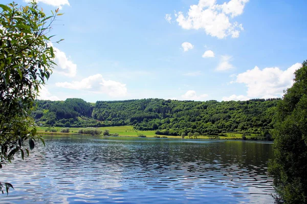 Maar Schalkenmehren Eifel Primavera —  Fotos de Stock