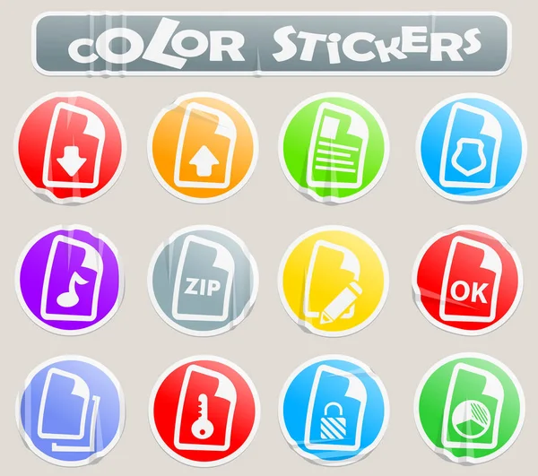 Document Vector Icons User Interface Design — Stock Photo, Image