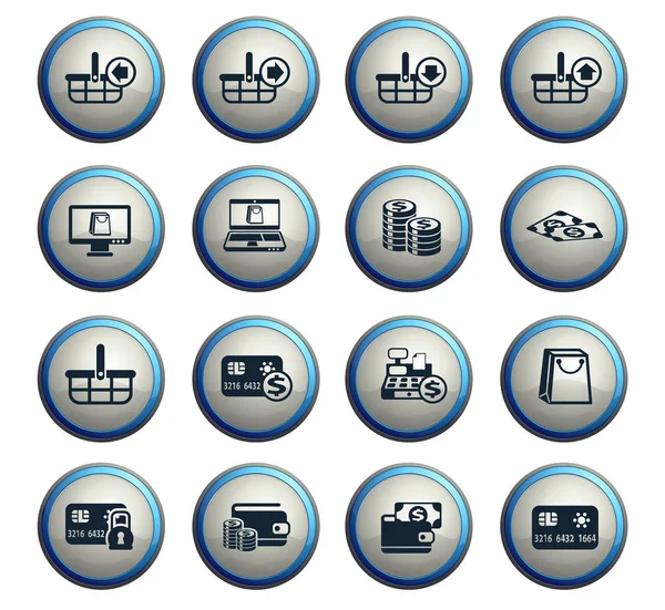 Commerce Vektorsymbole Für Web Und User Interface Design — Stockfoto