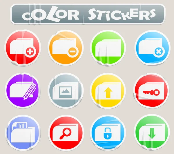 Folder Vector Icons User Interface Design — Stock Photo, Image