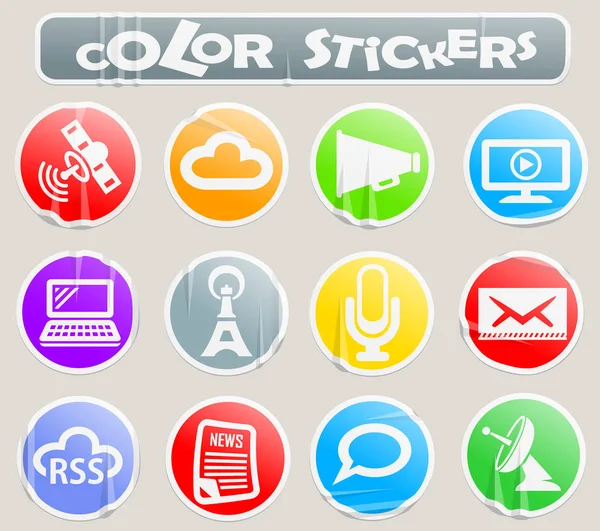 Media Vector Icons User Interface Design — Stock Photo, Image
